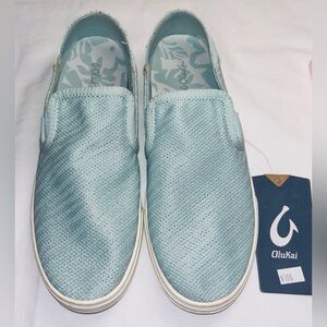 Olukai Women’s Pehuea Slip On Sneakers in Swell